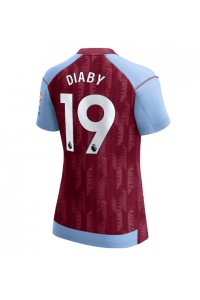 Aston Villa Moussa Diaby #19 Jalkapallovaatteet Naisten Kotipaita 2023-24 Lyhythihainen